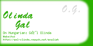 olinda gal business card